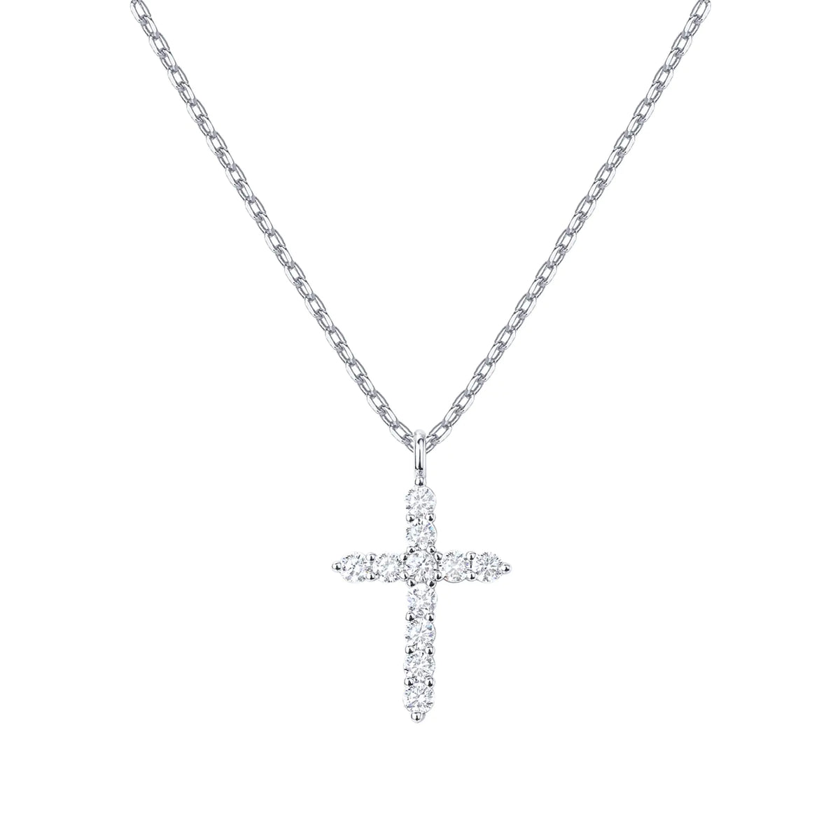 PAVOI 14K Gold Plated Cubic Zirconia Cross Necklace